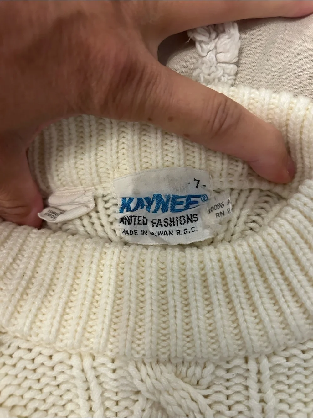 Kids Cream Cable Knit Sweater - Cozy Turtleneck Pullover